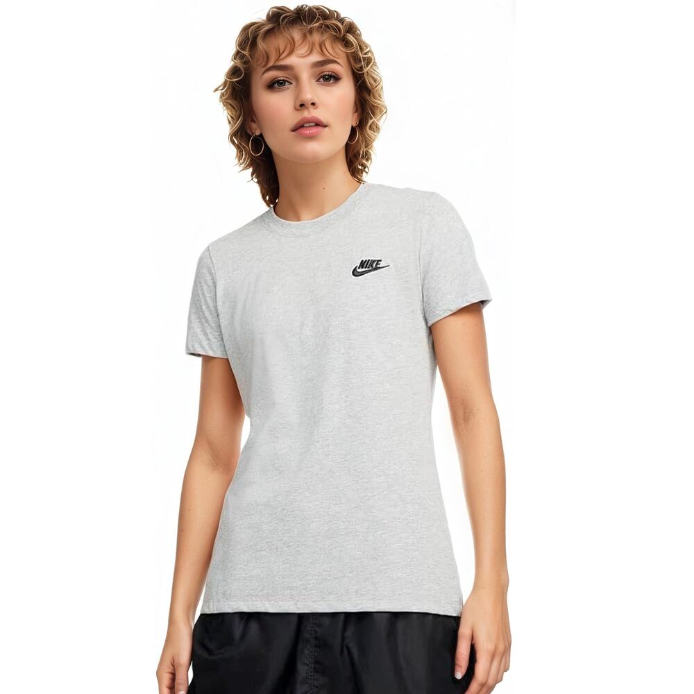NWT Nike Women's Sage Green 100 % Cotton T-Shirt S